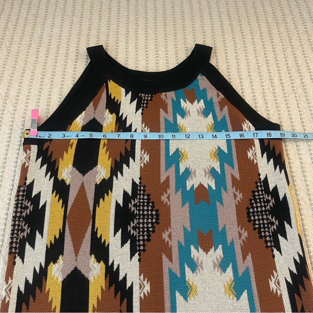 Rowdy Crowd - Aztec Pattern Sleeveless Sweater - … - image 4
